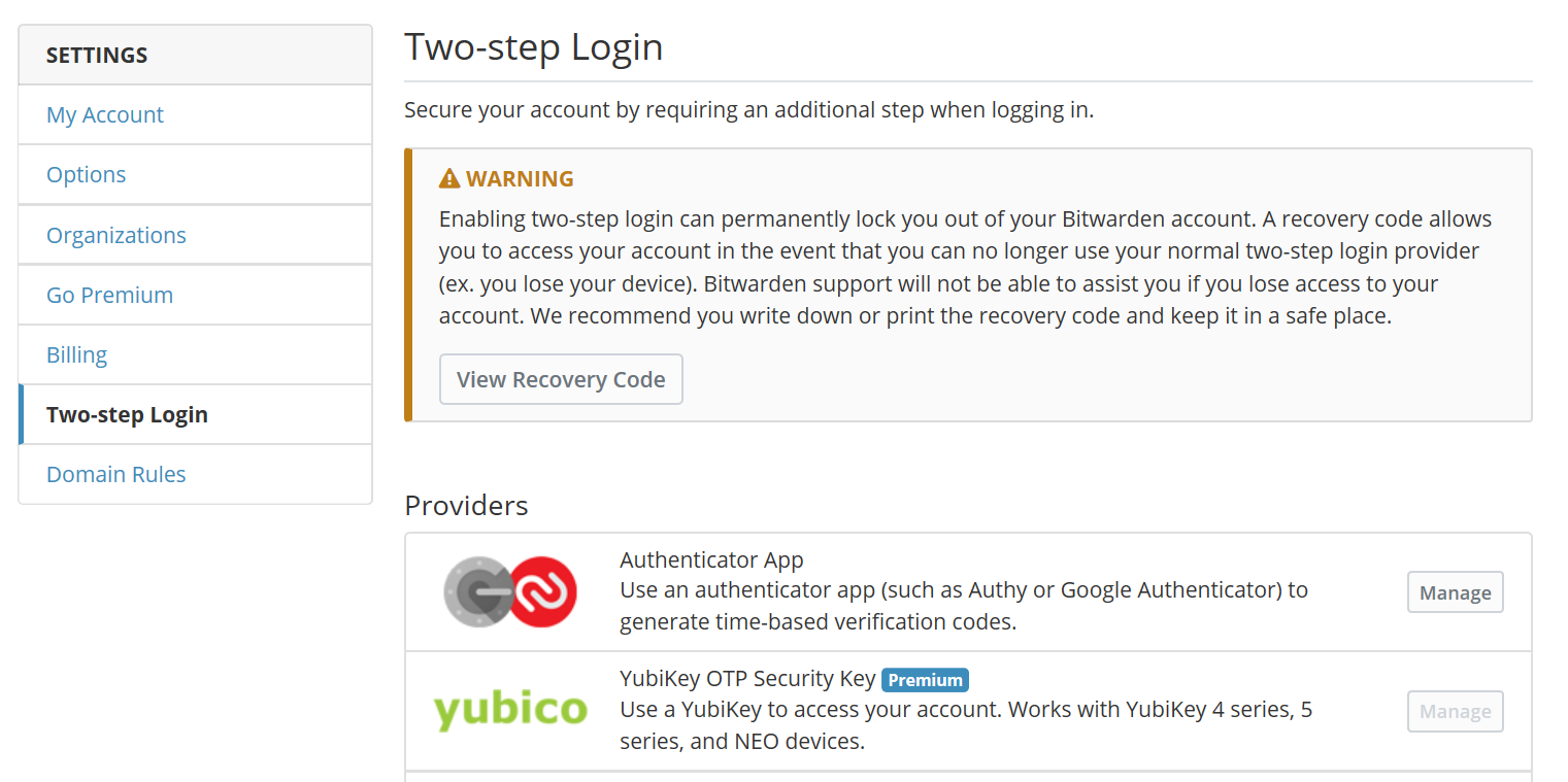  ورود به سیستم دو مرحله ای را وارد کنید 