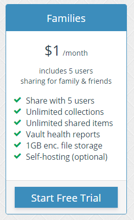  برنامه قیمت گذاری قیمتی برای خانواده ها 