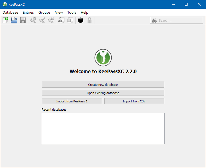  صفحه KievePassXC خوش آمدید 