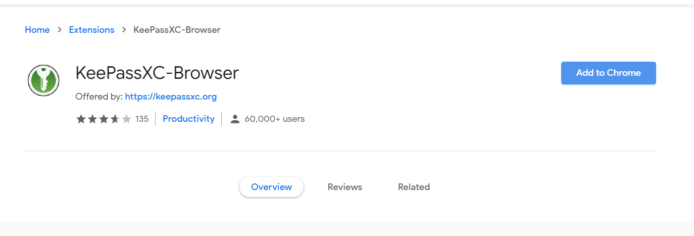  KeePassXC را به مرورگر Chrome اضافه کنید 
